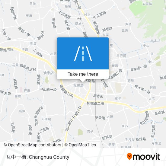 瓦中一街 map