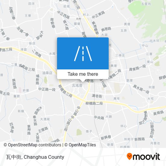 瓦中街 map