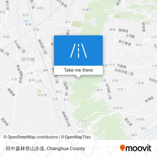 田中森林登山步道 map