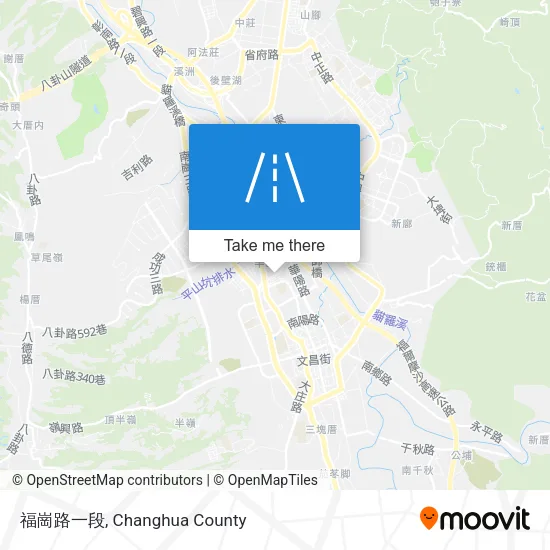 福崗路一段地圖