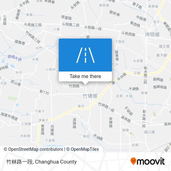 竹林路一段 map