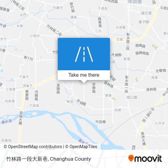 竹林路一段大新巷地圖