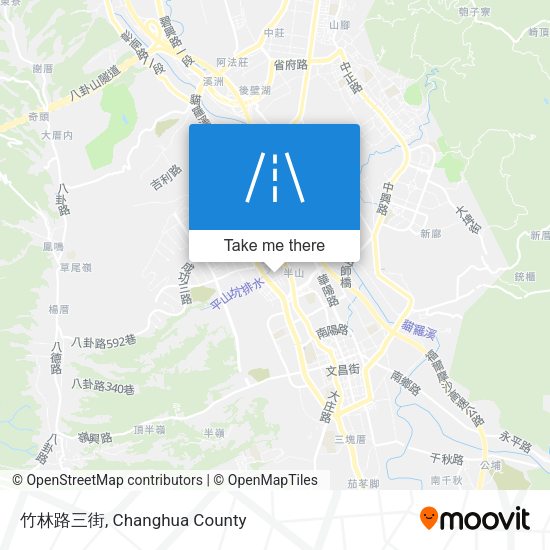 竹林路三街 map