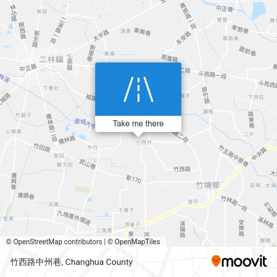 竹西路中州巷地圖