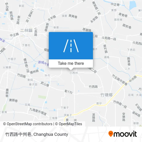 竹西路中州巷 map