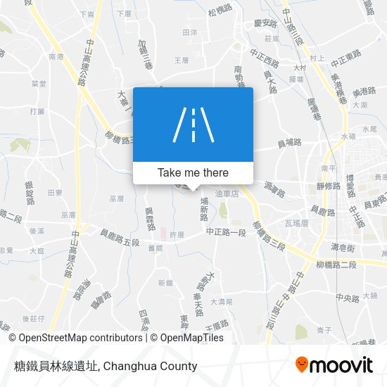 糖鐵員林線遺址 map