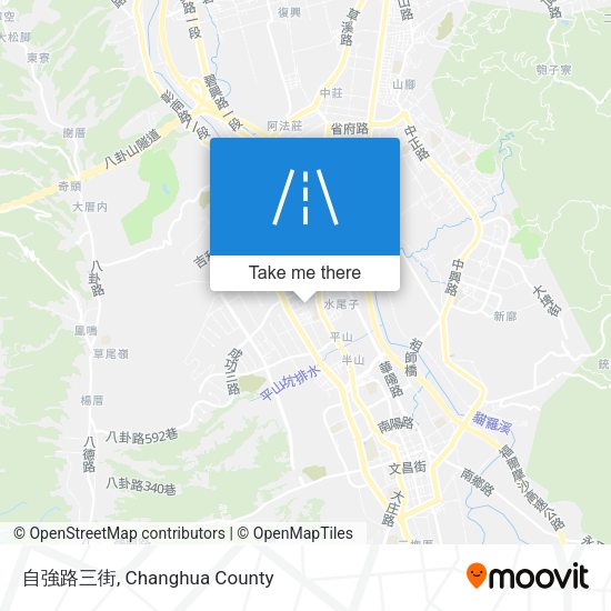 自強路三街 map