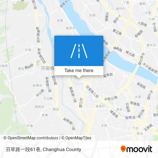 芬草路一段61巷地圖