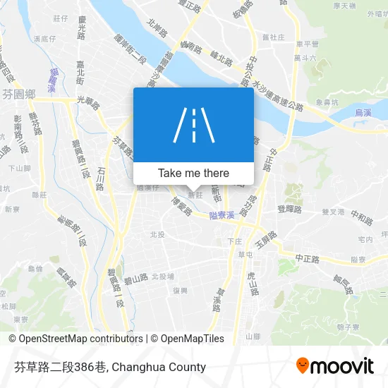芬草路二段386巷地圖