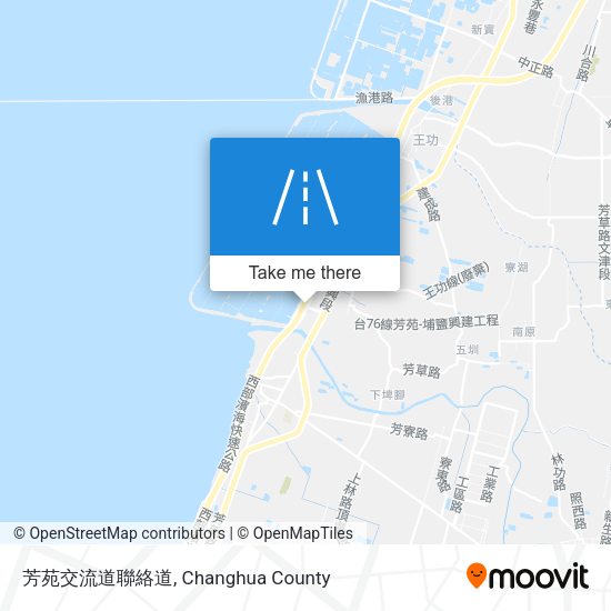 芳苑交流道聯絡道 map
