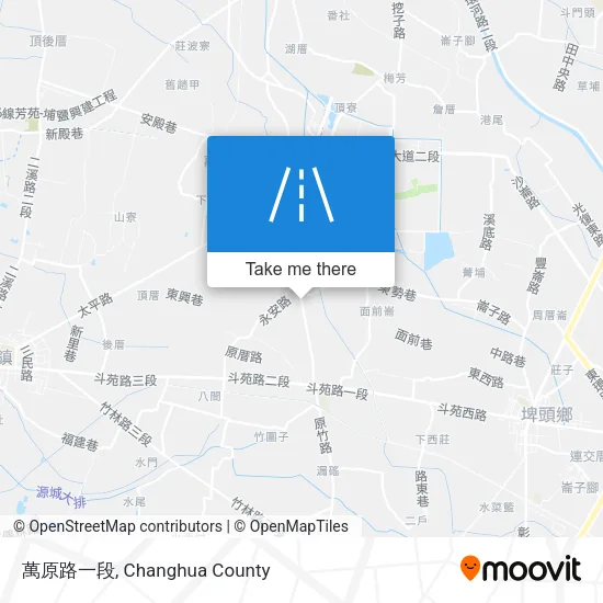 萬原路一段地圖