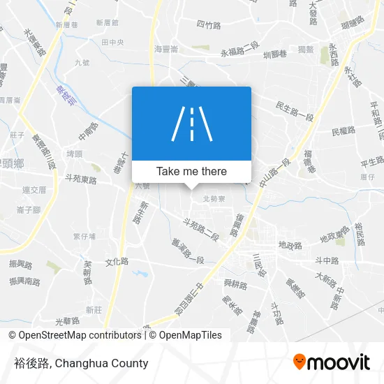 裕後路地圖
