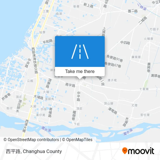 西平路 map