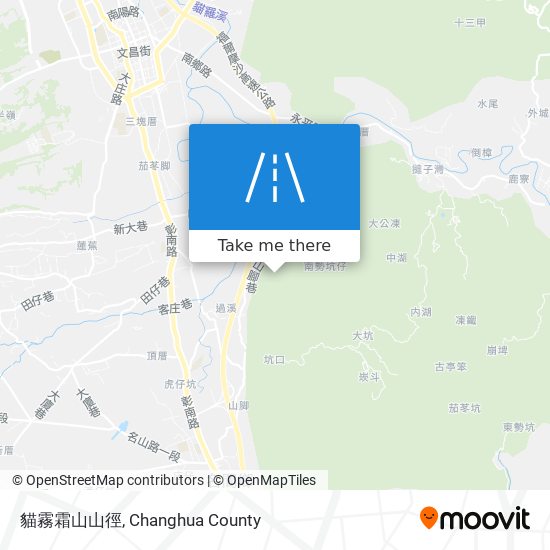 貓霧霜山山徑地圖