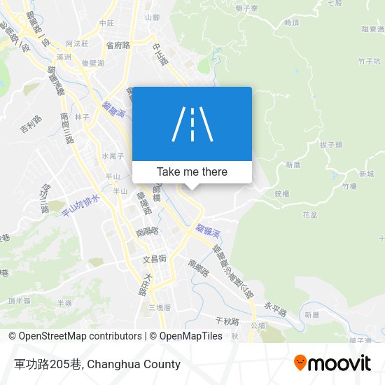 軍功路205巷地圖