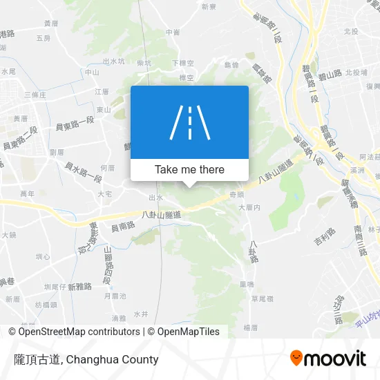 隴頂古道地圖