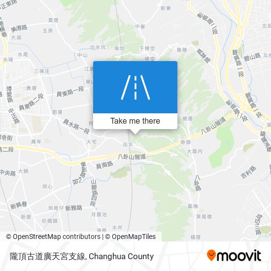隴頂古道廣天宮支線 map