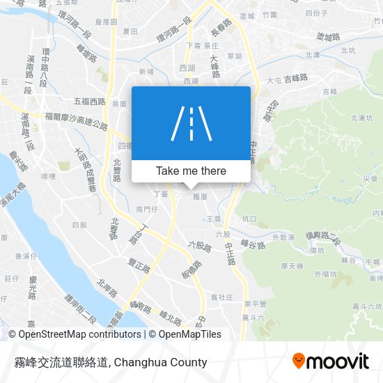 霧峰交流道聯絡道 map