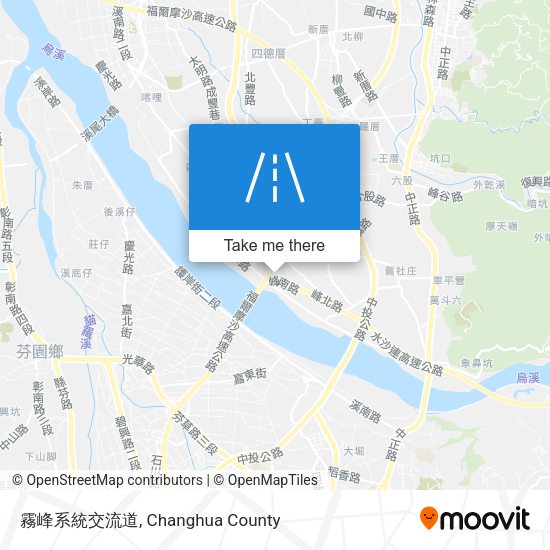 霧峰系統交流道 map