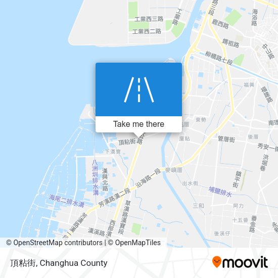 頂粘街 map