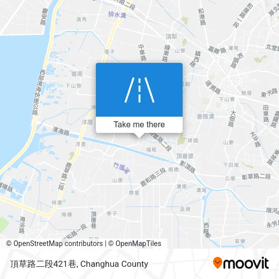 頂草路二段421巷地圖
