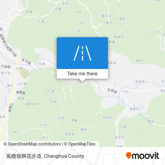 風櫃嶺桐花步道地圖