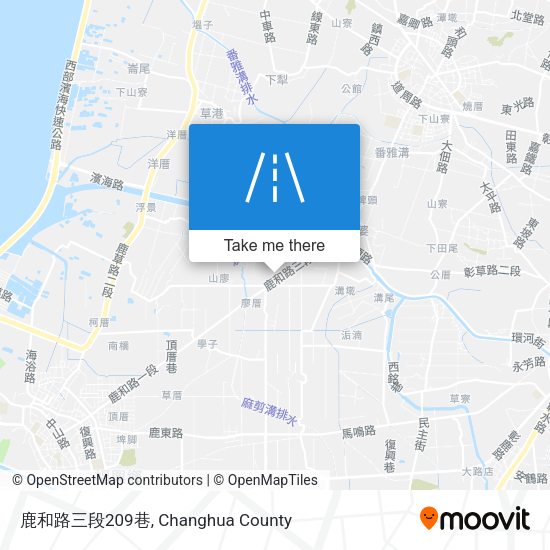 鹿和路三段209巷地圖