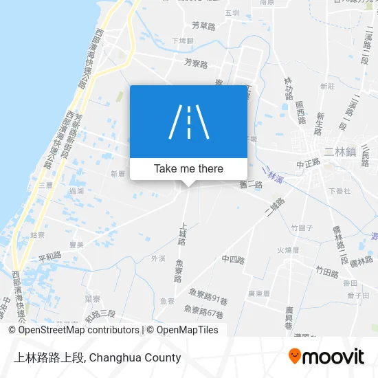 上林路路上段 map
