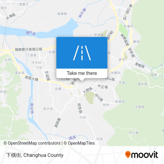 下橫街 map