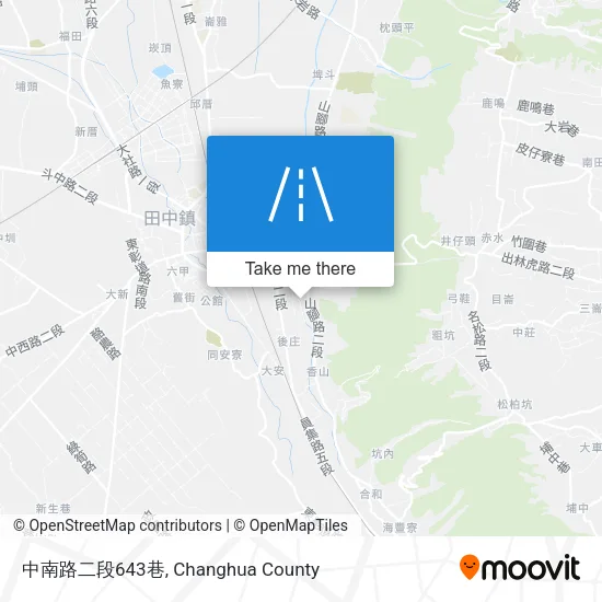 中南路二段643巷地圖