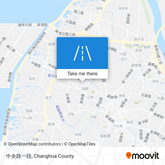 中央路一段 map
