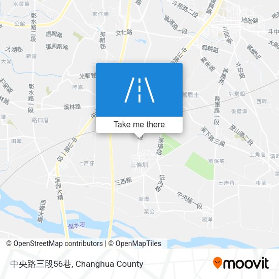 中央路三段56巷地圖