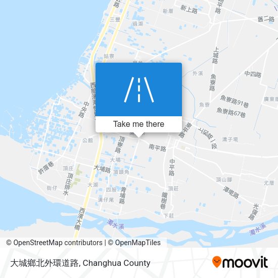 大城鄉北外環道路 map