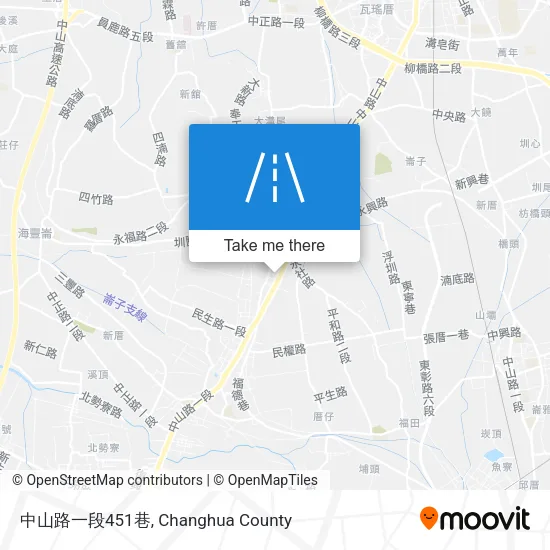 中山路一段451巷地圖