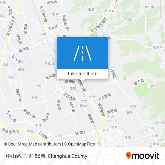 中山路三段156巷地圖