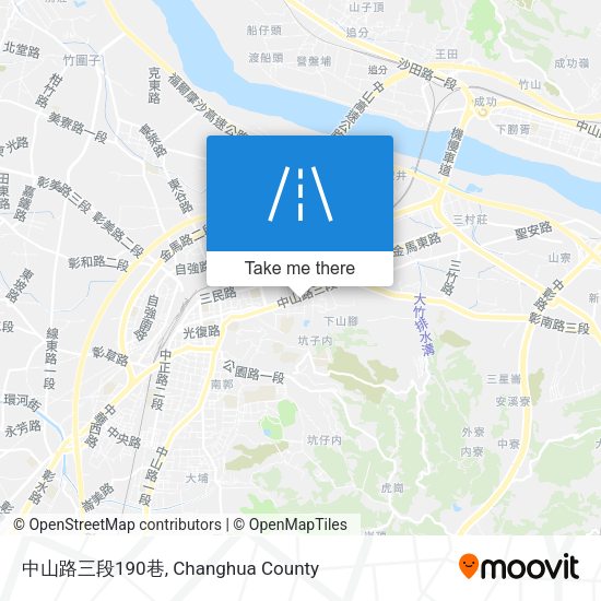 中山路三段190巷地圖