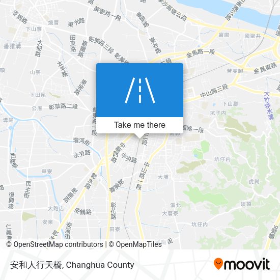 安和人行天橋 map