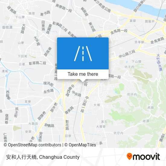 安和人行天橋 map
