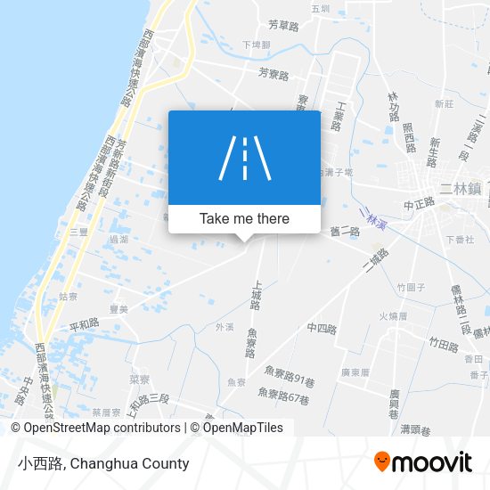 小西路地圖