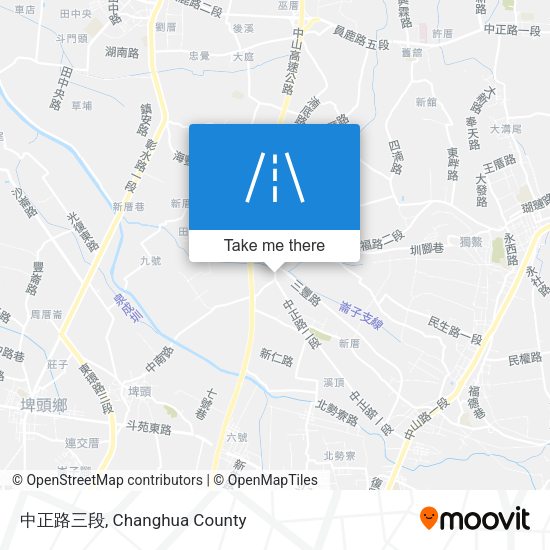 中正路三段 map