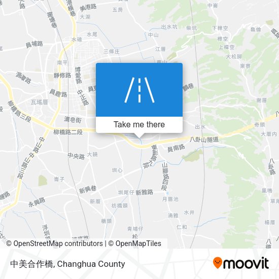 中美合作橋 map