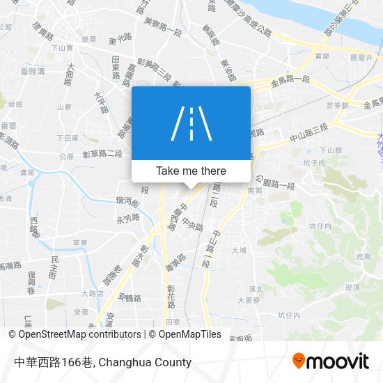 中華西路166巷地圖