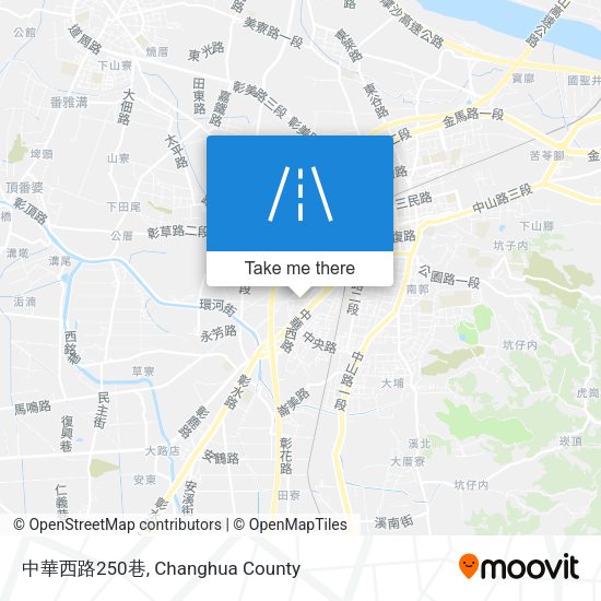 中華西路250巷地圖