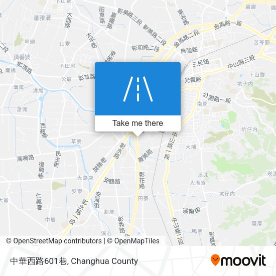 中華西路601巷地圖