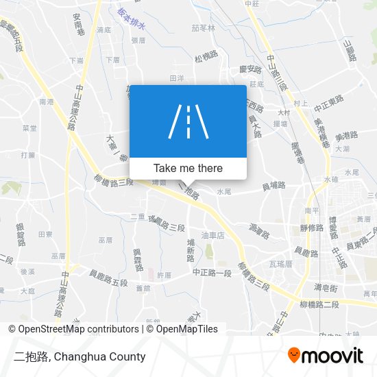 二抱路 map