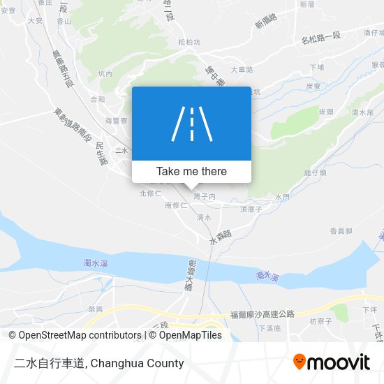 二水自行車道 map