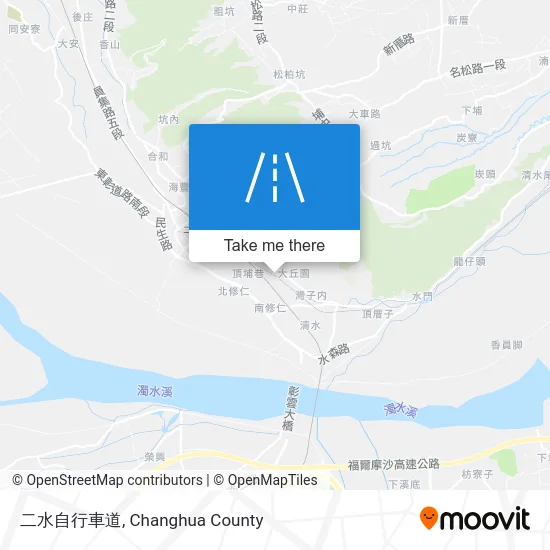 二水自行車道 map