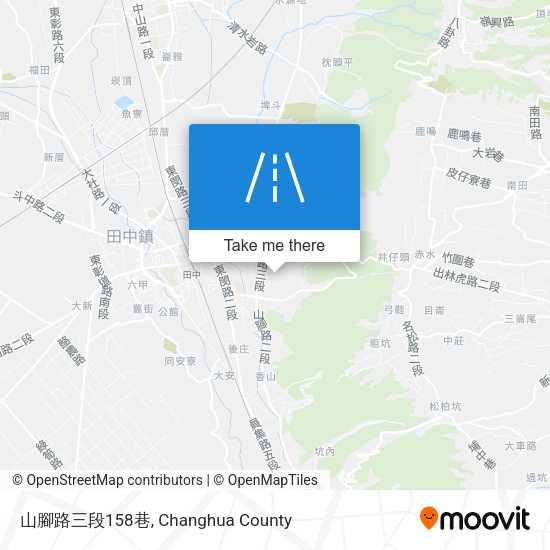 山腳路三段158巷地圖