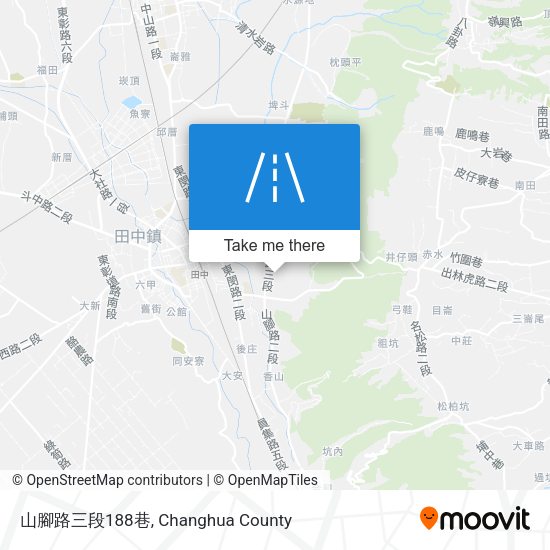 山腳路三段188巷地圖