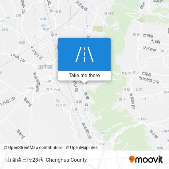 山腳路三段23巷地圖